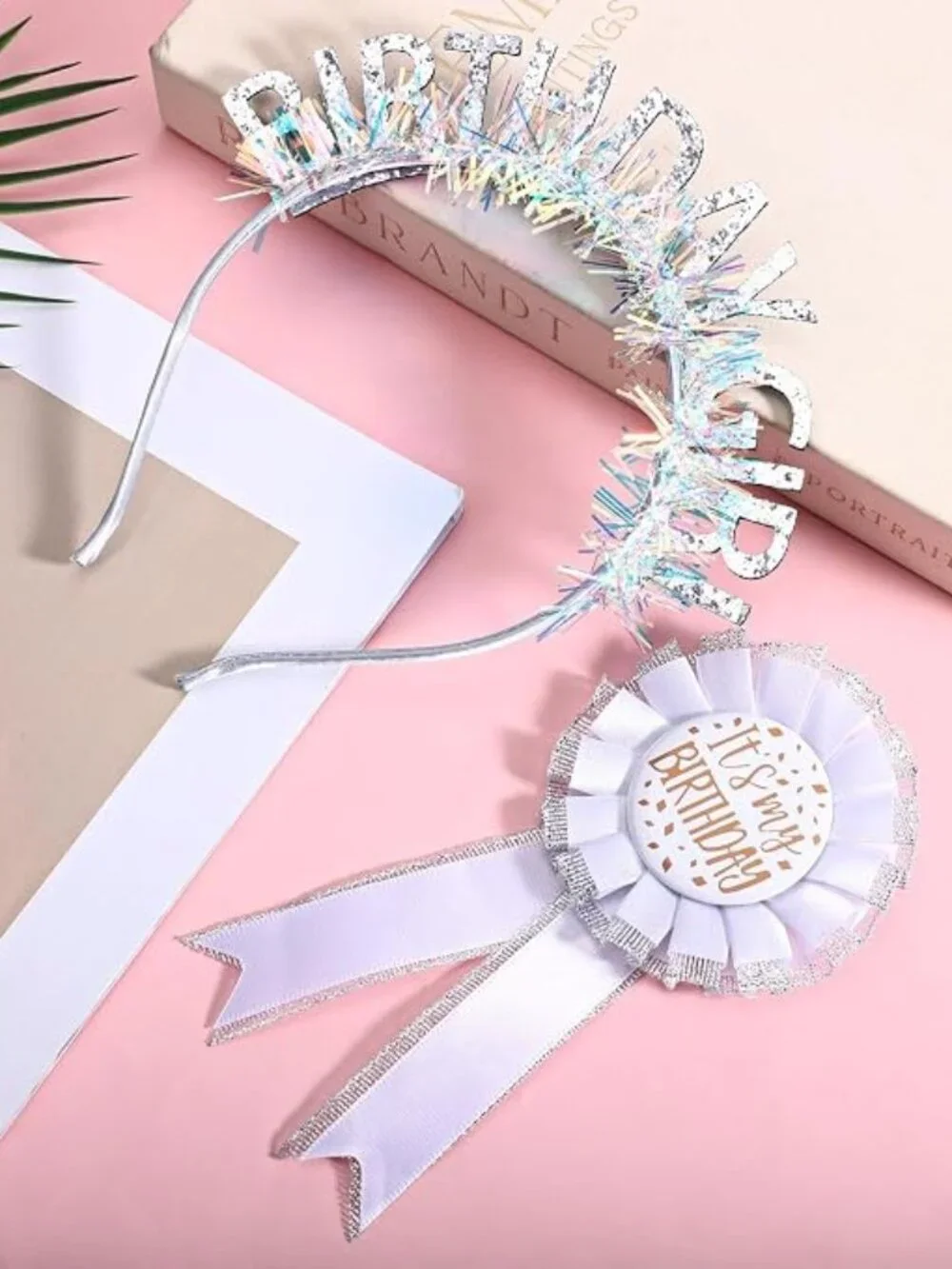 ✨New Birthday Girl Headband Crown + “It’s My Birthday” Brooch Pin Set🩷
